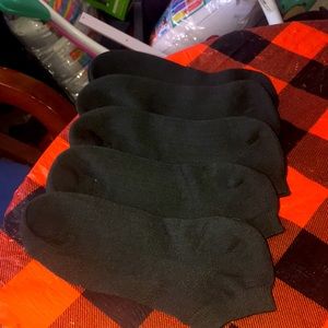 5Pairs Men Solid Ankle Socks